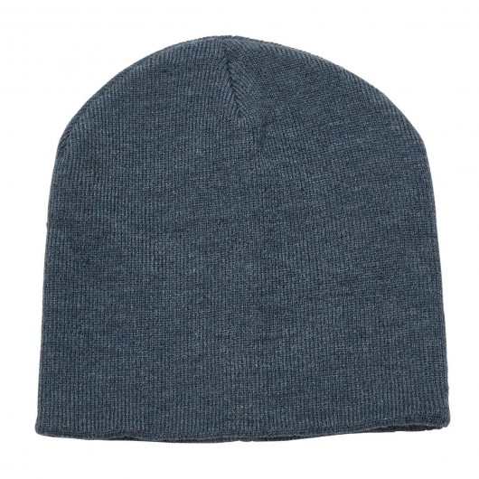 Heather Skull Beanies Navy Heather